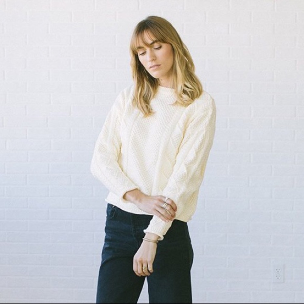 ✨ FLASH SALE ✨Tradlands Fisherman Sweater In Shell